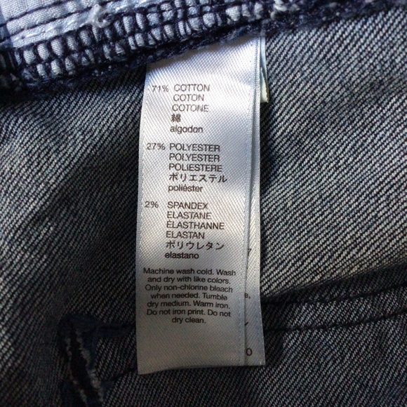 GAP Mid Rise Trouser Blue Denim Jeans - Size 6 - Picture 8 of 9